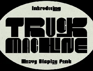 TRUCK MACHINE font