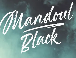 Mandoul Black PERSONAL USE ONLY font