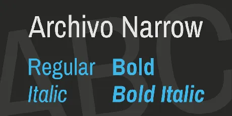 Archivo Narrow font