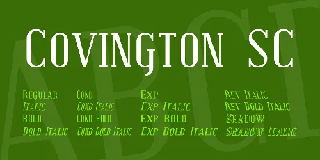 Covington SC font