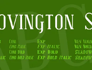 Covington SC font