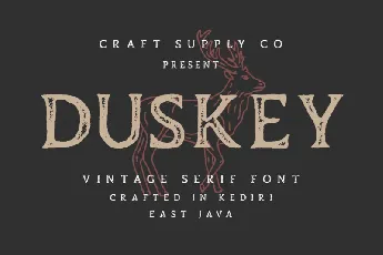 Duskey Display font