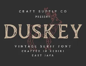 Duskey Display font