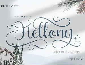 Hellony font