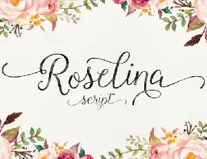 Roselina Script font