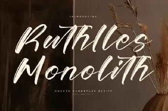 Ruthlles Monolith font