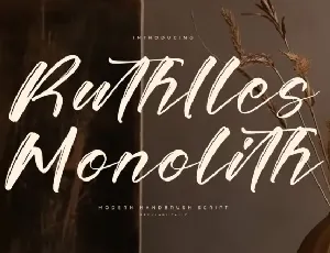 Ruthlles Monolith font