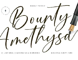 Bounty Amethysa font