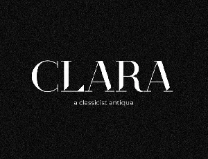 Clara Classicist Antiqua Serif font