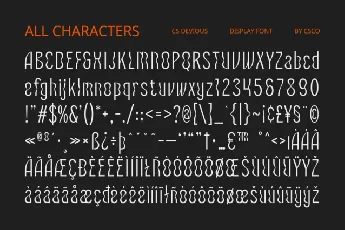 CS Devious font