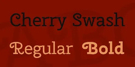 Cherry Swash Family font