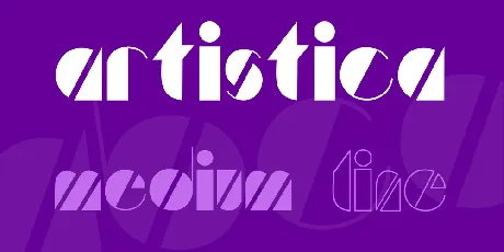 Artistica font