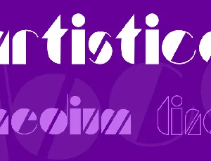 Artistica font