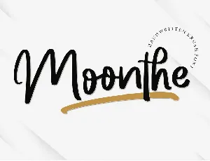 Moonthe - Personal Use font