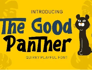 The Good Panther font