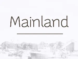 Mainland PERSONAL font