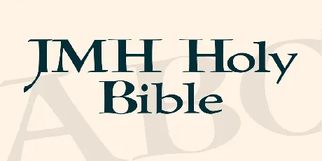 JMH Holy Bible font