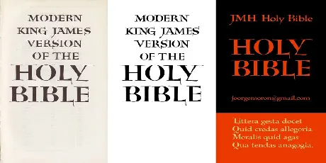 JMH Holy Bible font