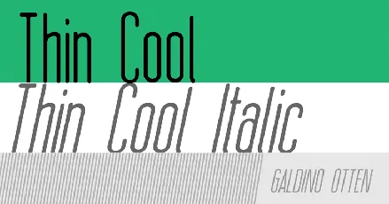 Thin Cool font