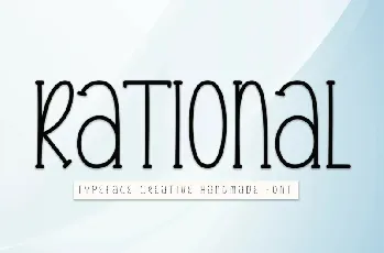 Rational Display font