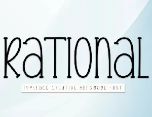 Rational Display font