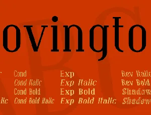 Covington font