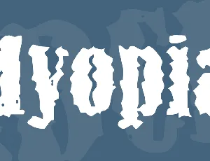 Myopia font