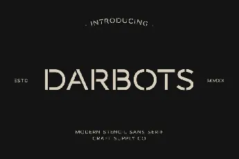 Darbots font