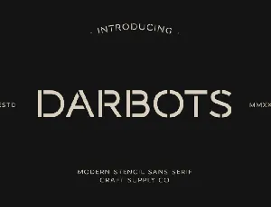 Darbots font