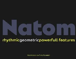 Natom Pro Family font