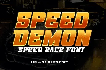 Speed Demon font