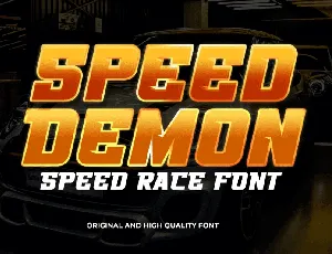 Speed Demon font