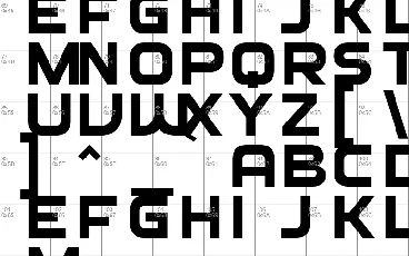 Hexco font