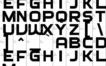 Hexco font