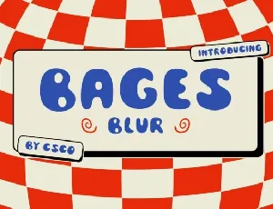 Bages Blur font