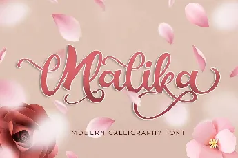 Malika Modern Calligraphy font