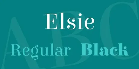 Elsie font