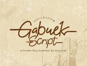 Gabuek Script font