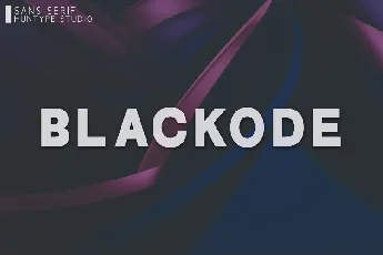 Blackode font