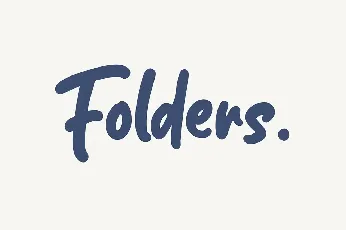 Folders font