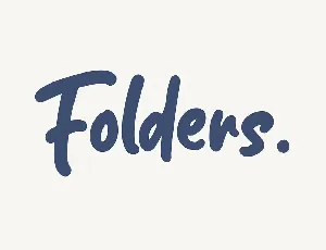 Folders font