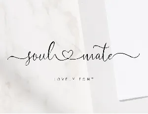 Soul and Mate font