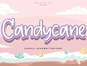 Candycane Playful Handwritten font