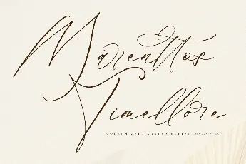 Marenttos Timellore DEMO VERSIO font