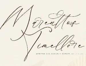 Marenttos Timellore DEMO VERSIO font