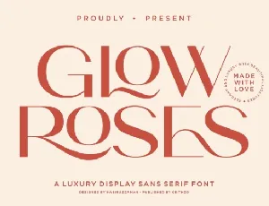 Glow Roses font