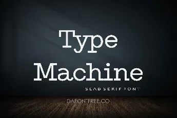 Type Machine font