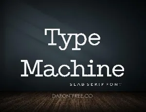 Type Machine font