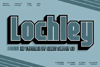 Lochley 3D font