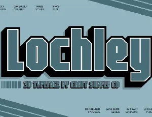 Lochley 3D font